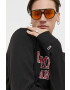Tommy Jeans Памучен суичър в черно с принт - Pepit.bg