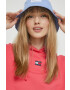Tommy Jeans Памучен суичър в тъмносиньо с принт - Pepit.bg