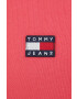 Tommy Jeans Памучен суичър в тъмносиньо с принт - Pepit.bg