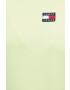 Tommy Jeans Памучен суичър в жълто с изчистен дизайн - Pepit.bg