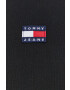 Tommy Jeans Памучен суичър дамски в черно с апликация - Pepit.bg