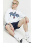 Tommy Jeans Памучен суичър в бяло с апликация - Pepit.bg
