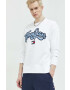 Tommy Jeans Памучен суичър в бяло с апликация - Pepit.bg