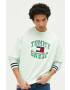 Tommy Jeans Памучен суичър в зелено с апликация - Pepit.bg