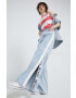 Tommy Jeans Памучен топ в розово - Pepit.bg