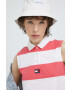 Tommy Jeans Памучен топ в розово - Pepit.bg