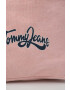 Tommy Jeans Памучна чанта в розово - Pepit.bg