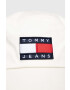 Tommy Jeans Памучна капела в бяло от памук - Pepit.bg