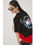 Tommy Jeans Памучна тениска в черно - Pepit.bg