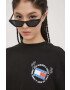 Tommy Jeans Памучна тениска в черно - Pepit.bg