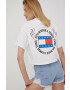 Tommy Jeans Памучна тениска в бяло - Pepit.bg