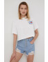 Tommy Jeans Памучна тениска в бяло - Pepit.bg