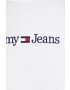 Tommy Jeans Памучна тениска в бяло - Pepit.bg
