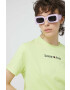 Tommy Jeans Памучна тениска в жълто - Pepit.bg