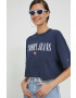 Tommy Jeans Памучна тениска в тъмносиньо - Pepit.bg