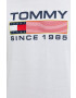 Tommy Jeans Памучна тениска в бяло - Pepit.bg