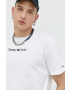 Tommy Jeans Памучна тениска в бяло с апликация - Pepit.bg