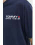 Tommy Jeans Памучна тениска в зелено - Pepit.bg