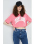Tommy Jeans Памучна тениска в розово - Pepit.bg