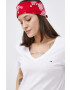 Tommy Jeans Памучна тениска в бяло - Pepit.bg