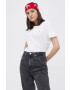 Tommy Jeans Памучна тениска в бяло - Pepit.bg