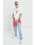 Tommy Jeans Памучна Тениска в тъмносиньо - Pepit.bg