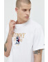 Tommy Jeans Памучна Тениска в тъмносиньо - Pepit.bg