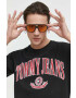 Tommy Jeans Памучна тениска в бежово - Pepit.bg