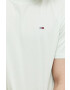 Tommy Jeans Памучна тениска в тъмносиньо - Pepit.bg