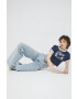 Tommy Jeans Памучна тениска в тъмносиньо - Pepit.bg