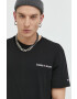 Tommy Jeans Памучна тениска в черно с принт - Pepit.bg
