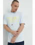 Tommy Jeans Памучна тениска в синьо с принт - Pepit.bg