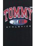 Tommy Jeans Памучна тениска в черно с принт - Pepit.bg