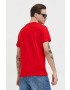 Tommy Jeans Памучна тениска в червено с принт - Pepit.bg