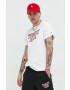 Tommy Jeans Памучна тениска в бяло с принт - Pepit.bg