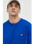 Tommy Jeans Памучна тениска в синьо с апликация - Pepit.bg