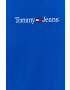 Tommy Jeans Памучна тениска в синьо с апликация - Pepit.bg