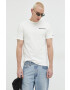 Tommy Jeans Памучна тениска в бяло с апликация - Pepit.bg