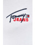 Tommy Jeans Памучна тениска в бяло с апликация - Pepit.bg