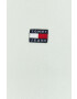 Tommy Jeans Памучна тениска в зелено с апликация - Pepit.bg