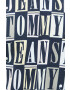 Tommy Jeans Памучна тениска в бежово с принт - Pepit.bg