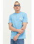 Tommy Jeans Памучна тениска в синьо с принт - Pepit.bg
