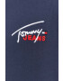 Tommy Jeans Памучна тениска в сиво с апликация - Pepit.bg