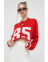 Tommy Jeans Пуловер дамски в червено - Pepit.bg