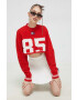 Tommy Jeans Пуловер дамски в червено - Pepit.bg