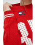 Tommy Jeans Пуловер дамски в червено - Pepit.bg