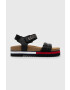 Tommy Jeans Сандали FLAG OUTSOLE SANDAL в черно с платформа EN0EN02122 - Pepit.bg