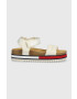 Tommy Jeans Сандали FLAG OUTSOLE SANDAL в бежово с платформа EN0EN02122 - Pepit.bg