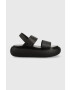 Tommy Jeans Сандали VOLUME SANDAL STRIPE в черно с платформа EN0EN02077 - Pepit.bg