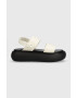 Tommy Jeans Сандали VOLUME SANDAL STRIPE в бежово с платформа EN0EN02077 - Pepit.bg